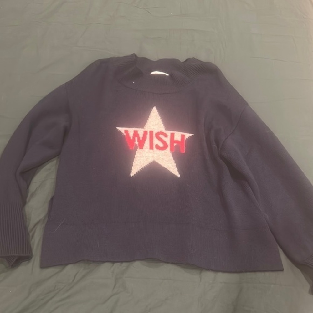 Wish Star Sweater - Navy